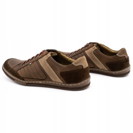 Sapatos masculinos de couro Olivier 236GT marrom 6