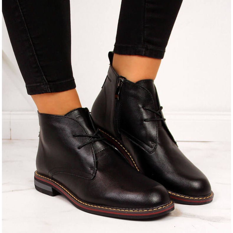 Botas com isolamento de couro T.Sokolski W SCA141 preto branco 2