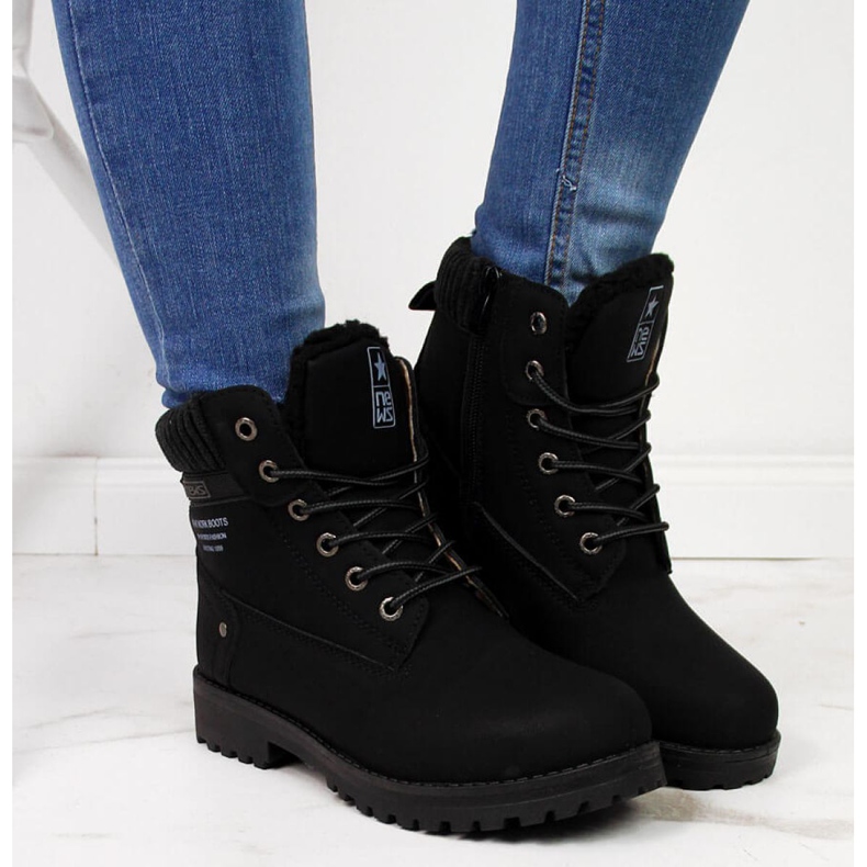 Botas isoladas femininas - Notícias W EVE317A preto 2