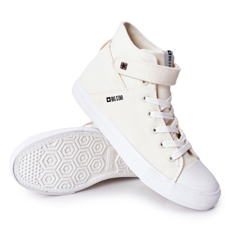 Tênis High Big Star FF174140 Branco cru 1
