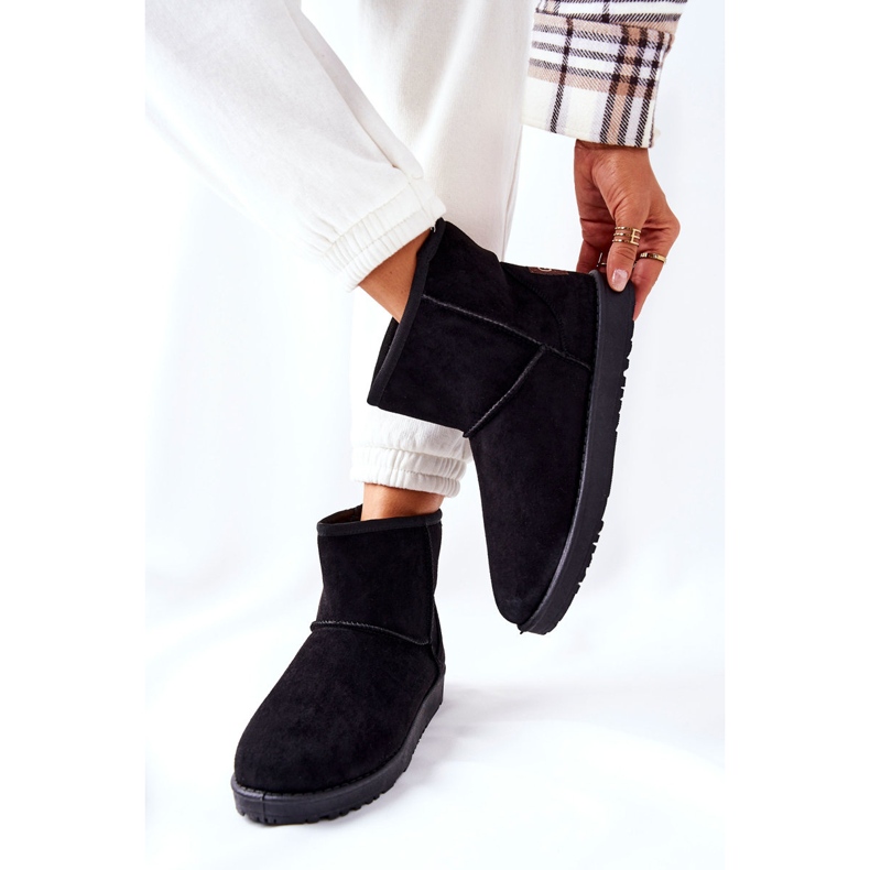 Botas pretas de neve quente Vicandi preto 1