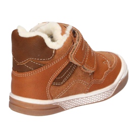 Botas esportivas com velcro American Club XD17 / 21 Camel marrom amarelo 4