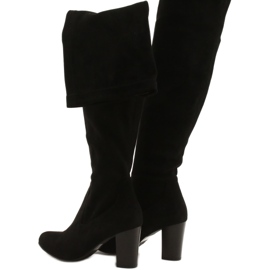 Botas elásticas femininas Caprice 9-25500-27 044 preto 4