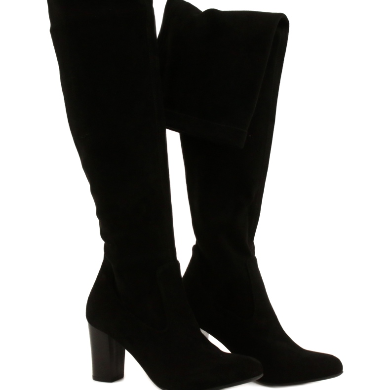 Botas elásticas femininas Caprice 9-25500-27 044 preto 3