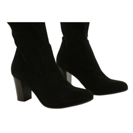 Botas elásticas femininas Caprice 9-25500-27 044 preto 6 Botas elásticas femininas Caprice 9-25500-27 044 preto 6