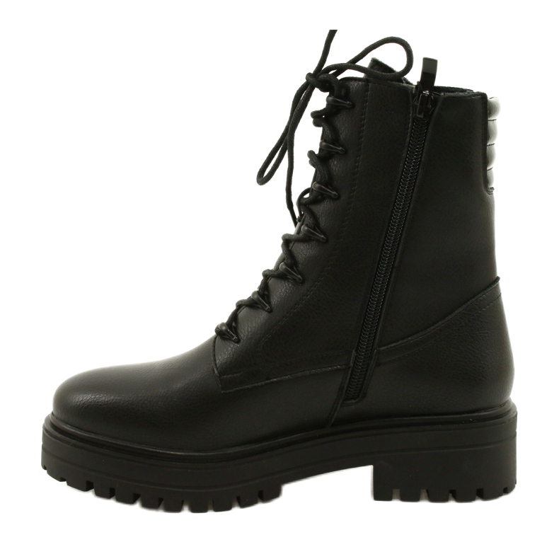 Botas Couro Sergio Leone TR756 Entrelaçado Preto 1