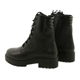 Botas Couro Sergio Leone TR756 Entrelaçado Preto 2