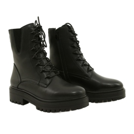 Botas Couro Sergio Leone TR756 Entrelaçado Preto 3