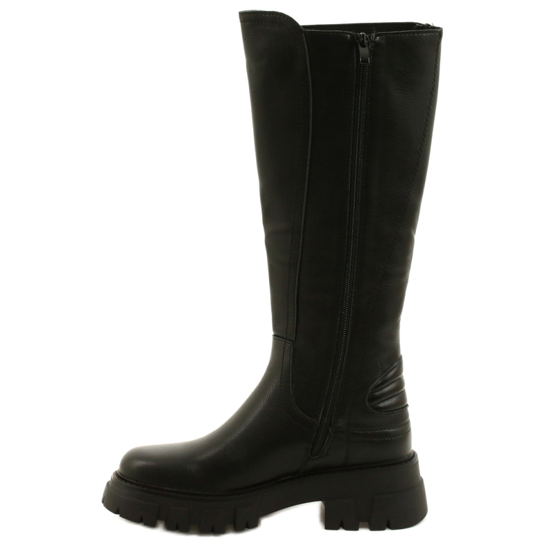 Botas femininas Sergio Leone KZ748 pretas preto 1
