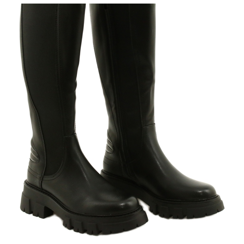 Botas femininas Sergio Leone KZ748 pretas preto 2