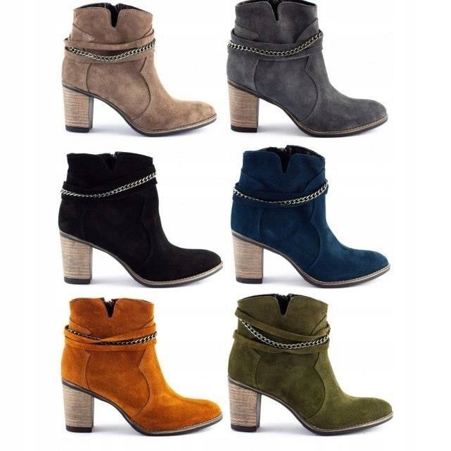 Olivier Botas isoladas femininas com corrente cinzenta cinza 2