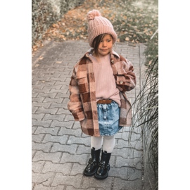 FR1 Botas infantis com corrente preta quente Hinea preto 2