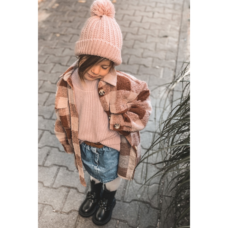 FR1 Botas infantis com corrente preta quente Hinea preto 1