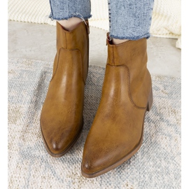 Botas de camelo femininas, botas de cowboy Hortenses marrom 1