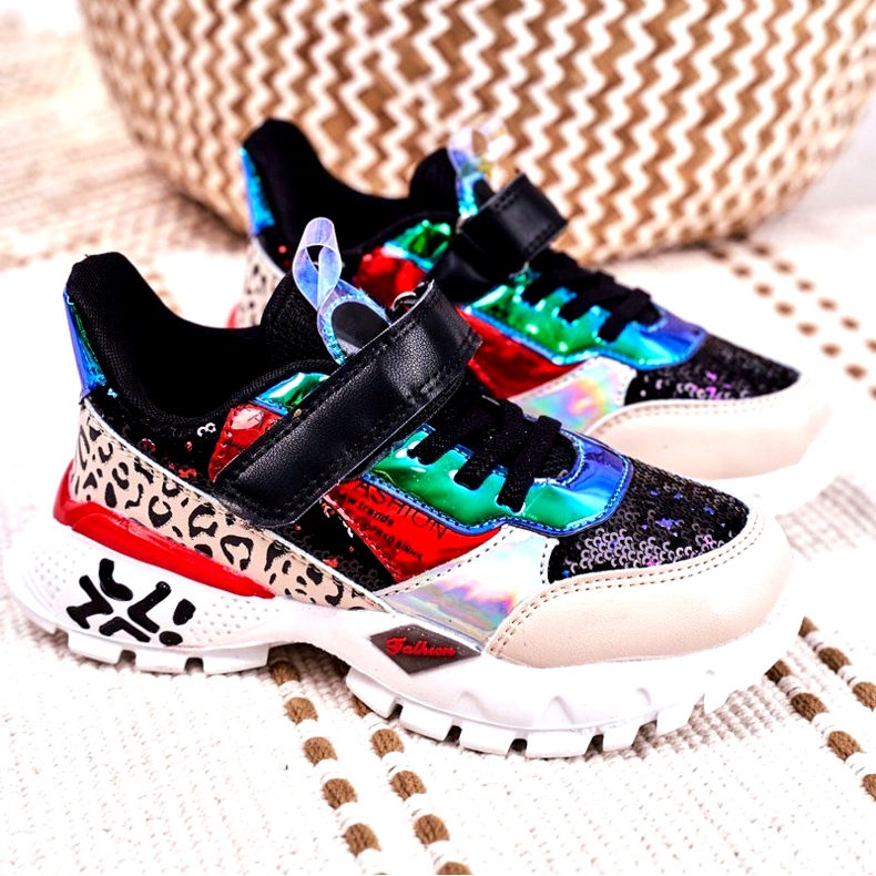 FRROCK Calçados infantis esportivos com velcro preto Be Happy bege vermelho azul 4