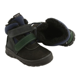 Botas de meninos com uma membrana impermeável Mazurek 1360 Black and Navy Blue preto 6