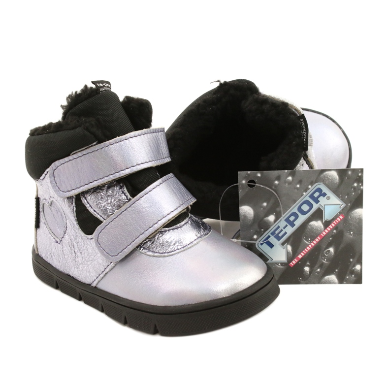 Botas de meninas com membrana te-por Mazurek 1360 Purple roxo 1