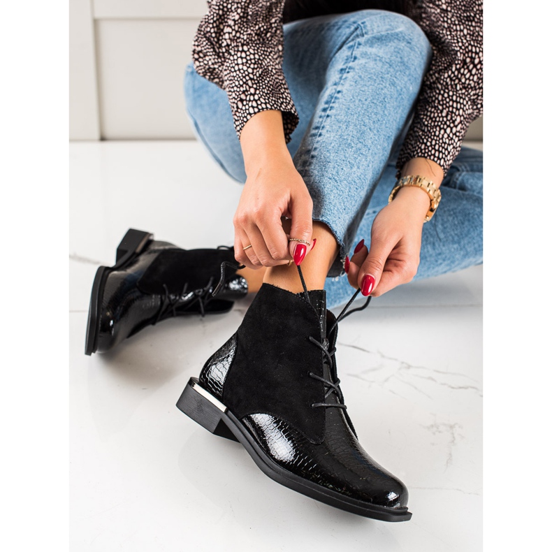 Botas pretas de Sergio Leone preto 1