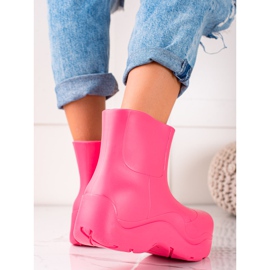 TRENDI Galochas na plataforma de moda rosa 1