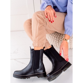 S. BARSKI Botas altas do Chelsea na plataforma S.BARSKI preto 1