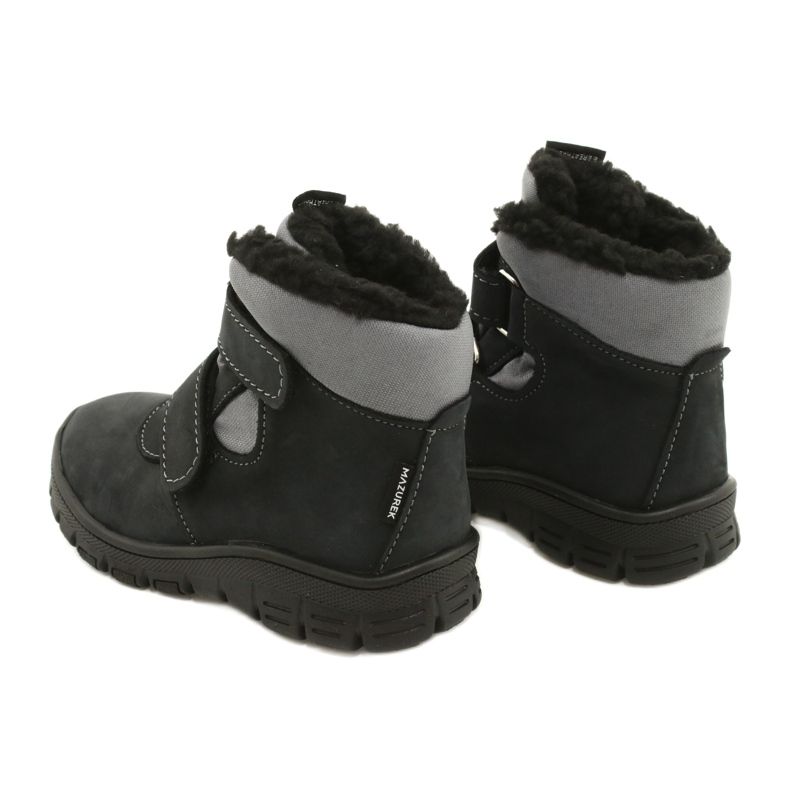 Botas com membrana Mazurek 1360 Antracite preto cinza 6