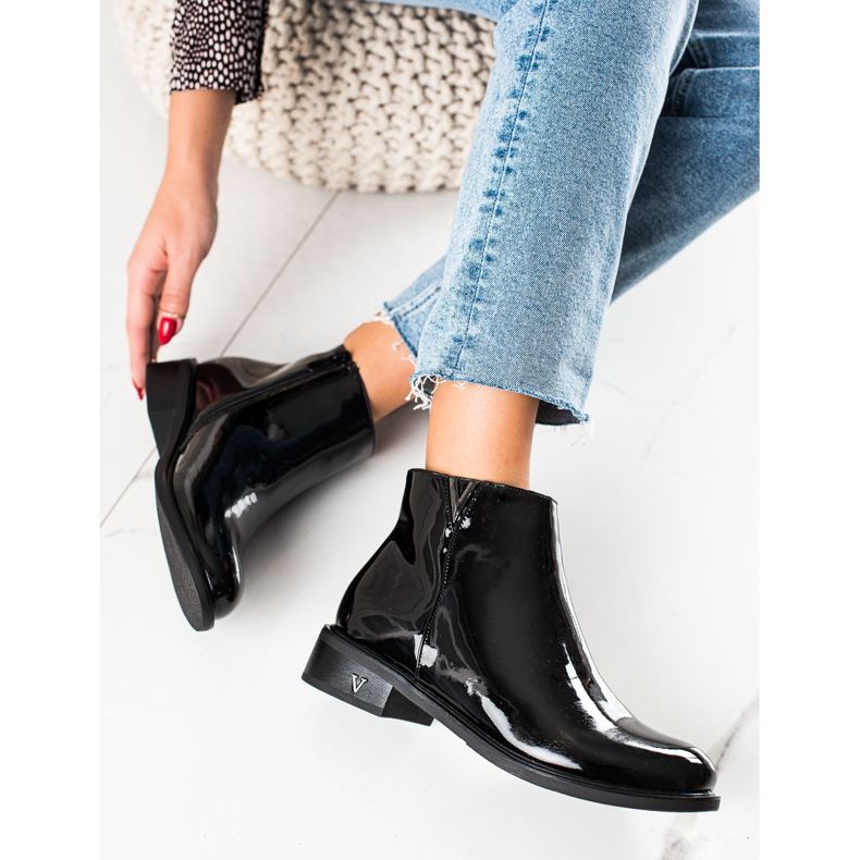 Botas lacadas pretas VINCEZA preto 1