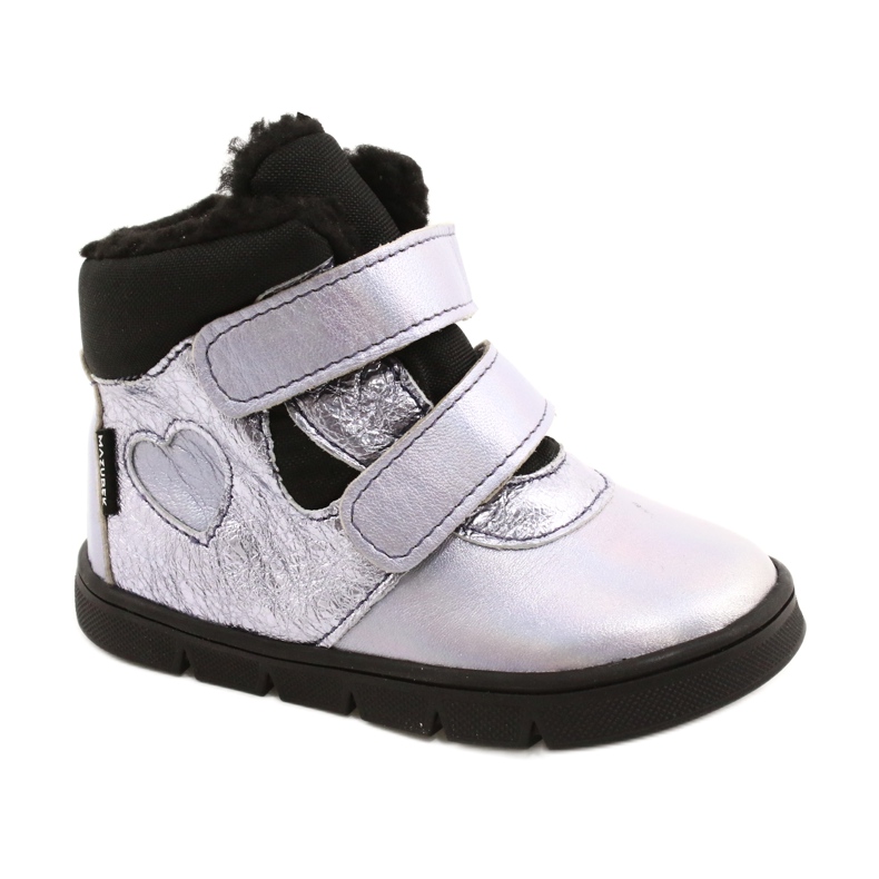 Botas de meninas com membrana te-por Mazurek 1360 Purple roxo 2