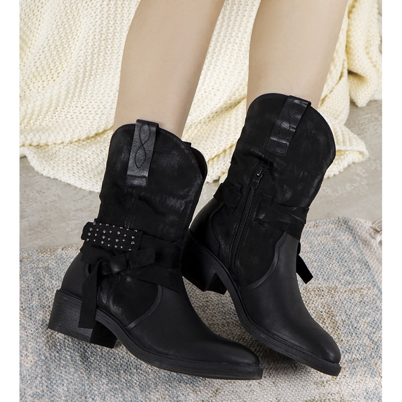 Botas de cowboy Black Honore preto 1