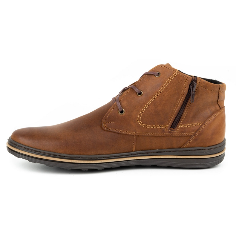 Polbut Botas de inverno camelo 339F para homens castanho 1