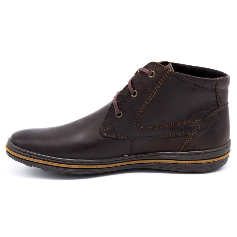 Polbut Botas de inverno masculinas 339F marrom escuro 1