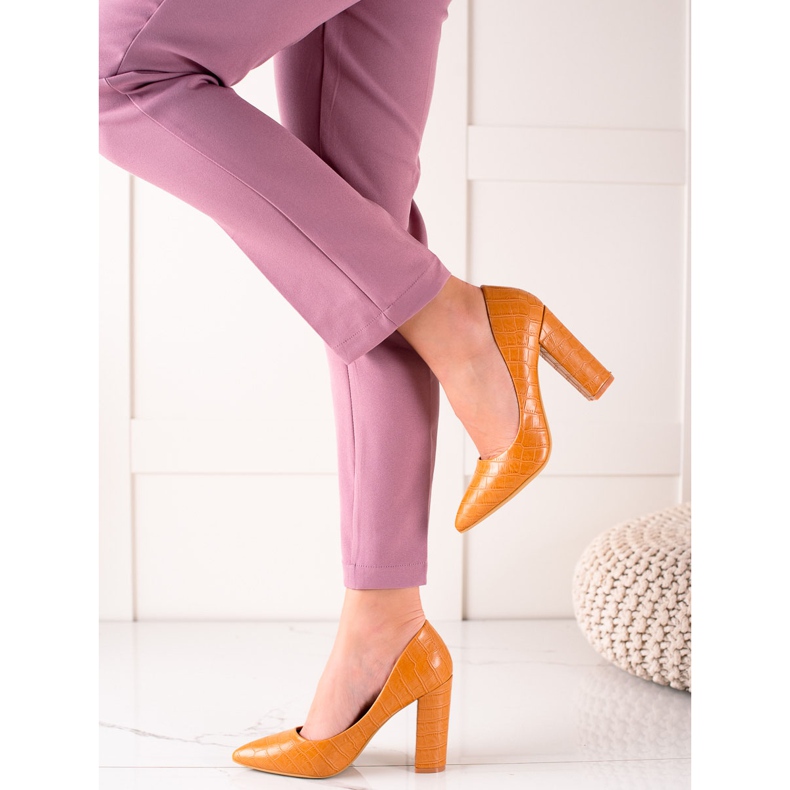 Sweet Shoes Bombas femininas Ly9182c laranja 1