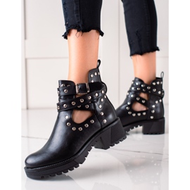 Bestelle Trabalhadores elegantes com strass preto 1