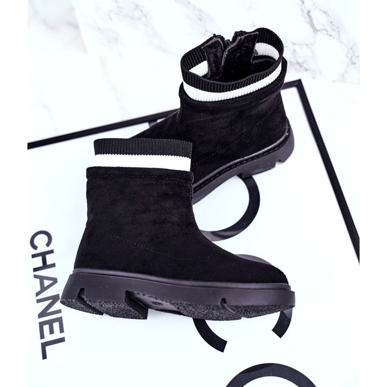 Apawwa Sapatinho infantil preto quente pinko 2