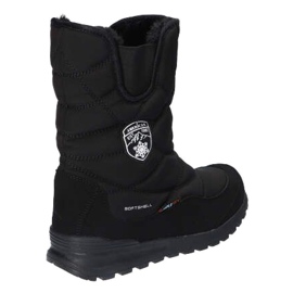 Botas de neve impermeáveis ​​Softshell com membrana American Club SN22 / 21, pretas preto 2