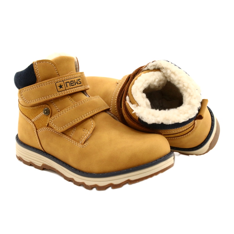 Botas de madeira com Velcro Camel News 21DZ20-4307 amarelo 6 Botas de madeira com Velcro Camel News 21DZ20-4307 amarelo 6
