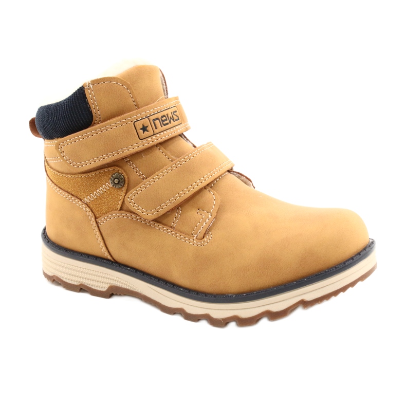 Botas de madeira com Velcro Camel News 21DZ20-4307 amarelo 1 Botas de madeira com Velcro Camel News 21DZ20-4307 amarelo 1