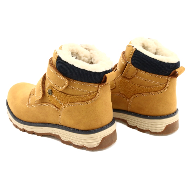 Botas de madeira com Velcro Camel News 21DZ20-4307 amarelo 5 Botas de madeira com Velcro Camel News 21DZ20-4307 amarelo 5