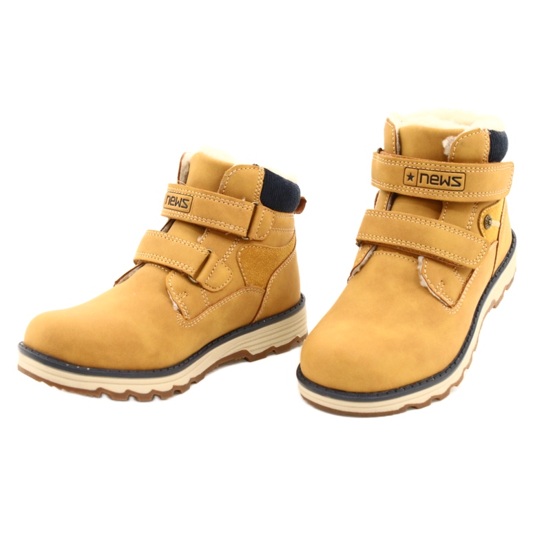 Botas de madeira com Velcro Camel News 21DZ20-4307 amarelo 3 Botas de madeira com Velcro Camel News 21DZ20-4307 amarelo 3