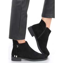 BM Botas rasas femininas negras MR-10 pretas preto 1