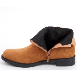 Botas femininas Camel MR-10 sem salto castanho 1 Botas femininas Camel MR-10 sem salto castanho 1