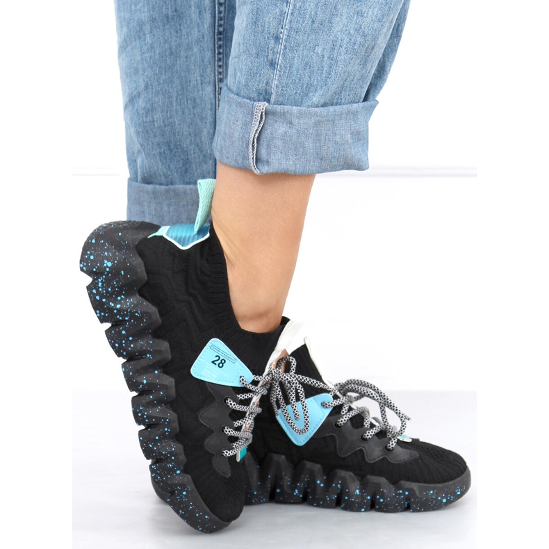 Sapatos esportivos pretos NB387 totalmente pretos de sola alta 2