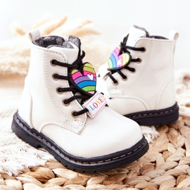 PE1 Botas lacadas aquecidas com lã branca anlon branco 2