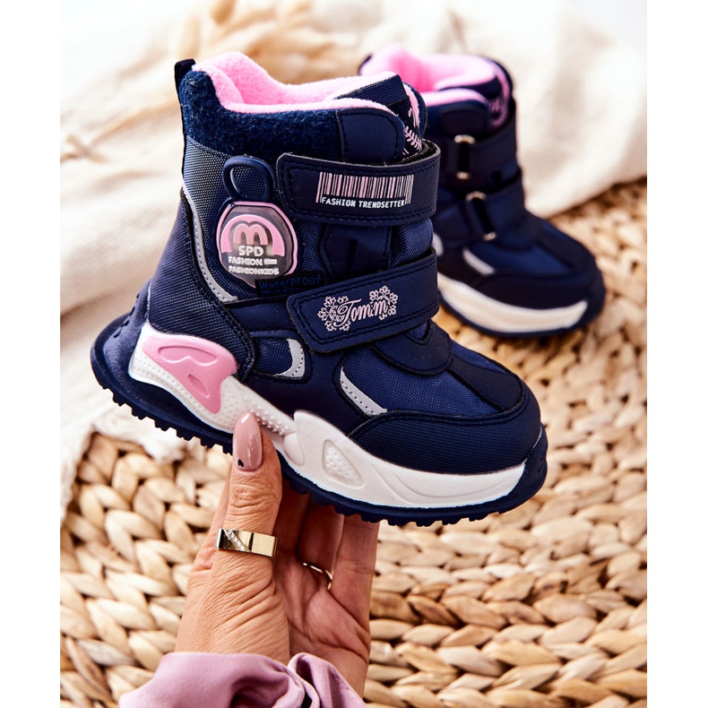 PJ2 Botas de neve quente infantil Botas Nemi azul marinho azul-marinho 2