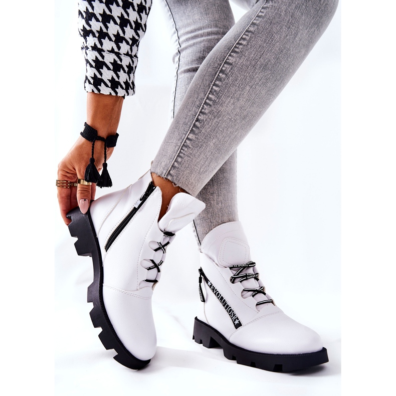 Botas Aquecidas Com Pêlo Sergio Leone Branco TR740 2