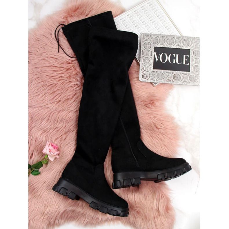 Botas pretas na plataforma Navy Dot W WOL12 preto 1