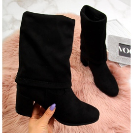 Botas Vinceza W JAN34A com reviravolta isoladas pretas preto 2 Botas Vinceza W JAN34A com reviravolta isoladas pretas preto 2