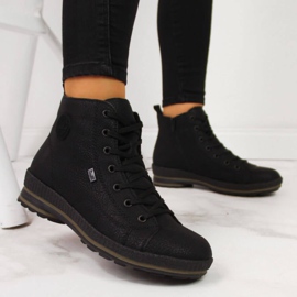 Botas de caminhada pretas confortáveis ​​Rieker W Z2400 preto 1