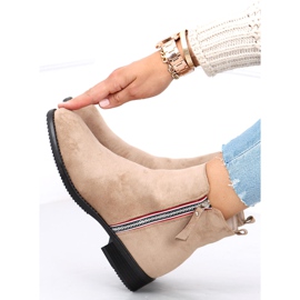 Botas de camurça isabel Khaki bege 1