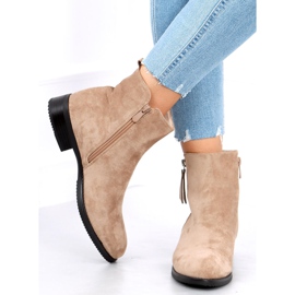 Botas de camurça isabel Khaki bege 2 Botas de camurça isabel Khaki bege 2