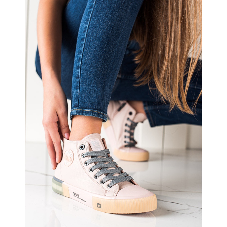 Tênis feminino Big Star II274138 rosa 2